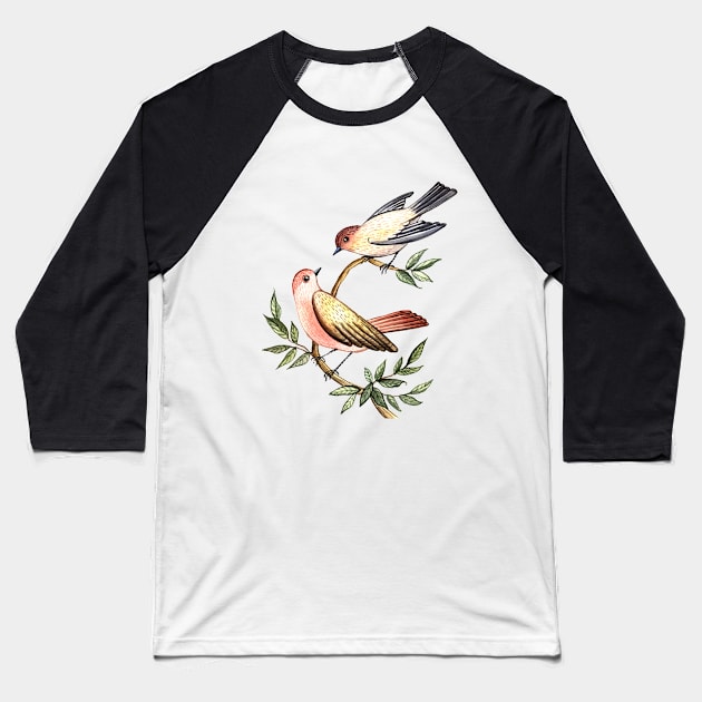 Bird lovers Baseball T-Shirt by AnnaY 